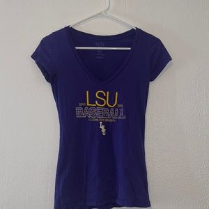LSU baseball women’s V-neck small